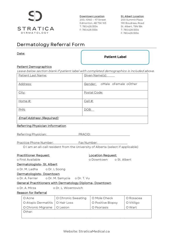 referral form