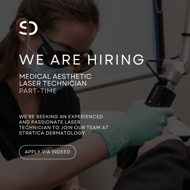 Do you have a passion for skincare? Thrive on connecting with other people, and have an extensive background in laser aesthetics? We are expanding our team! 💫 Join our dynamic group as an experienced laser technician and be part of a journey dedicated to enhancing skin health & confidence. Elevate your career with us—submit your resume and cover letter today via the link-in-bio 📲

#StraticaDermatology