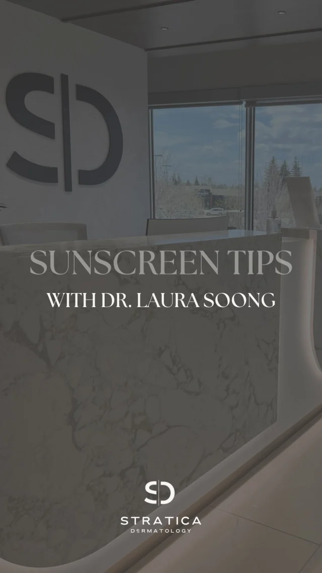 With the warm weather on its way and more time spent outdoors, sunscreen is a must! ☀️

Not sure which one’s right for your skin? Check out Dr. Soong’s video where she breaks down the different types and what they’re best for.

Interested in seeing one of our dermatologists? Ask your family doctor to refer you to Stratica Dermatology! We are happy to answer all of your questions 🙌🏻
